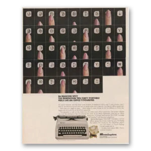 1966 Remington Typewriter Print Ad | 86 Reasons