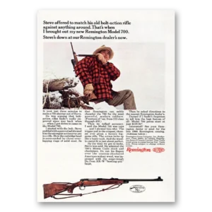 1966 Remington Arms Print Ad | Action Rifle