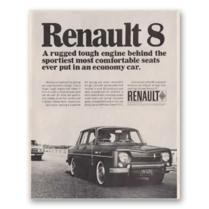 1966 Renault Print Ad | Rugged Tough
