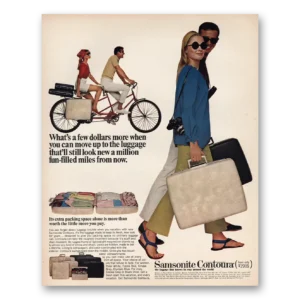 1966 Samsonite Luggage Print Ad | Fun Filled Miles