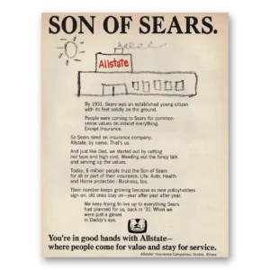 1966 Allstate Insurance Print Ad | Son Of Sears