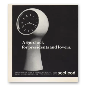 1966 Secticon Print Ad | For Presidents And Lovers