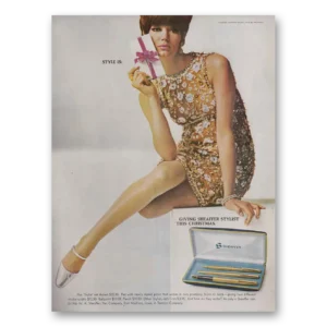 1966 Sheaffers Stylist Pen Print Ad | Style Is