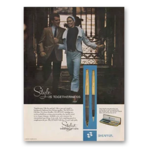 1966 Sheaffers Stylist Pen Print Ad | Style Togetherness