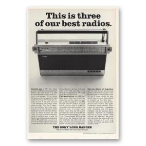1966 Sony Print Ad | Three Of Best Radios