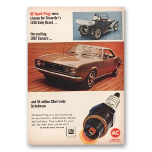 1966 AC Spark Plugs Print Ad | Camaro