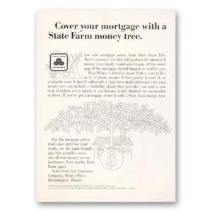 1966 State Farm Insurance Print Ad | Money Tree