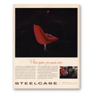 1966 Steelcase Office Furniture Print Ad | Speak Belt