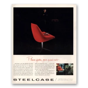 1966 Canadian Steelcase Print Ad | Speak Belt