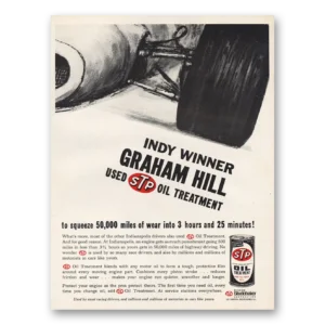 1966 STP Oil Print Ad | Graham Hill