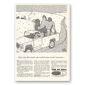 1966 St Paul Insurance Print Ad | There Was This Camel