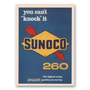 1966 Sunoco Gasoline Print Ad | Can't Knock It