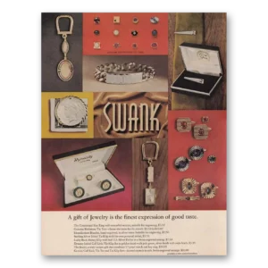 1966 Swank Jewelry Print Ad | Finest Expression
