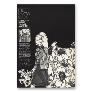 1966 Tanner Fashion Print Ad | The Know Look