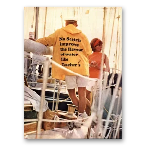 1966 Teachers Whisky Print Ad | Scotch Improves