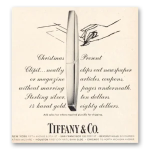 1966 Tiffany & Co Print Ad | Christmas Present