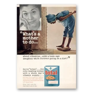 1966 Total Cereal Print Ad | Mother