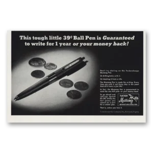 1966 Tucker Mustang Ball Pen Print Ad | Ball Pen