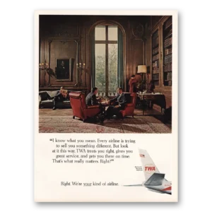 1966 TWA Airlines Print Ad | I Know