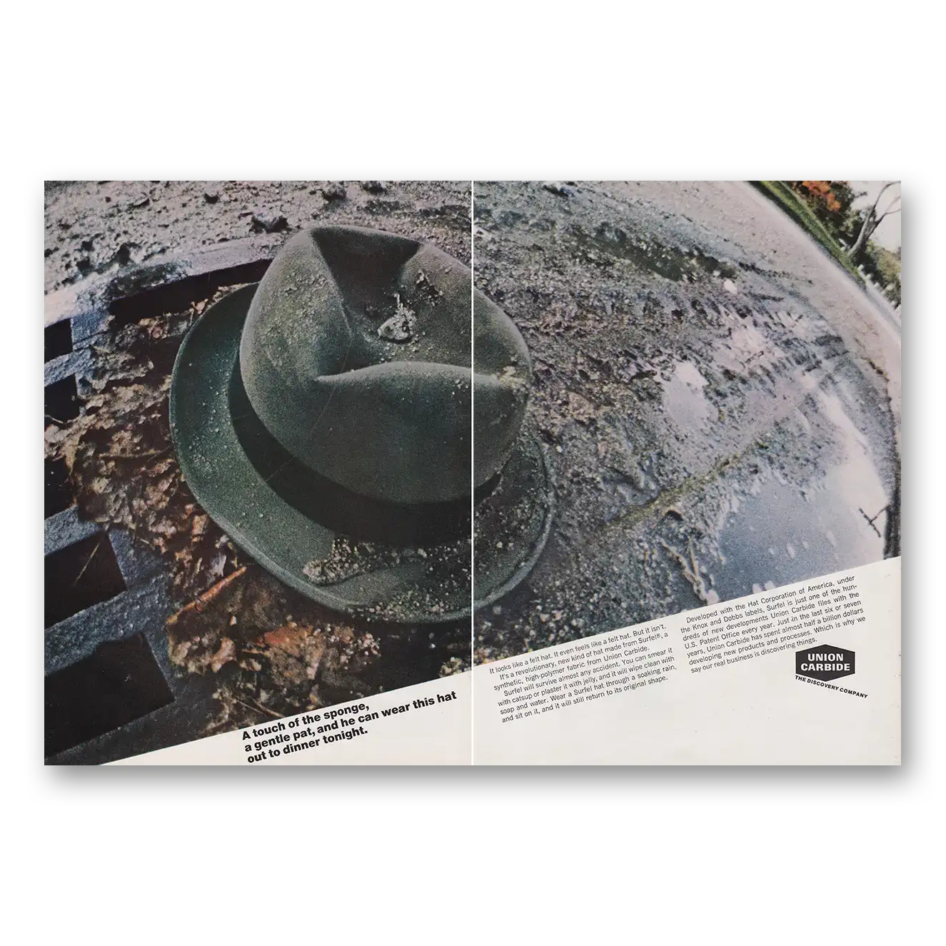 1966 Union Carbide Print Ad | Touch Sponge