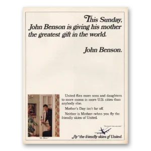 1966 United Airlines Print Ad | John Benson