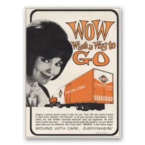 1966 United Van Lines Print Ad | Wow
