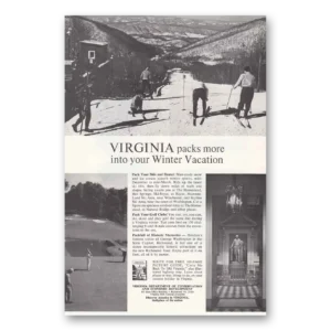 1966 Virginia Print Ad | Winter Vacation
