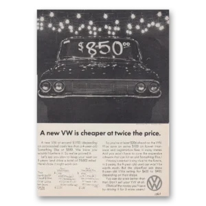 1966 Volkswagen Print Ad | Twice Price