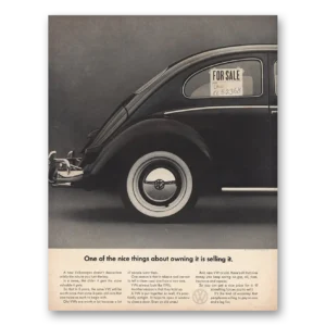 1966 Volkswagen Beetle Print Ad | Nice Thing