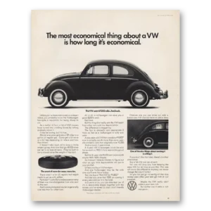 1966 Volkswagen Beetle Print Ad | Economical Thing