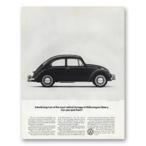 1966 Volkswagen Beetle Print Ad | Radical Changes