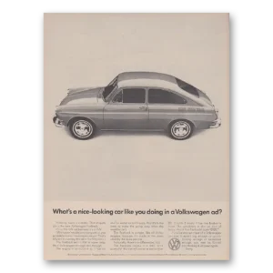 1966 Volkswagen Fastback Sedan Print Ad | Nice Looking Car