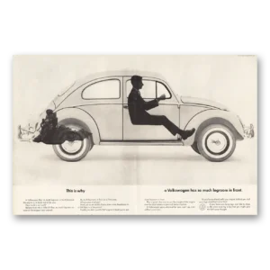 1966 Volkswagen Beetle Print Ad | So Much Legroom