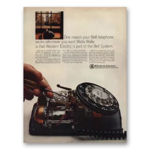1966 Western Electric Print Ad | Walla Walla