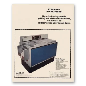 1966 Xerox Print Ad | Secretaries