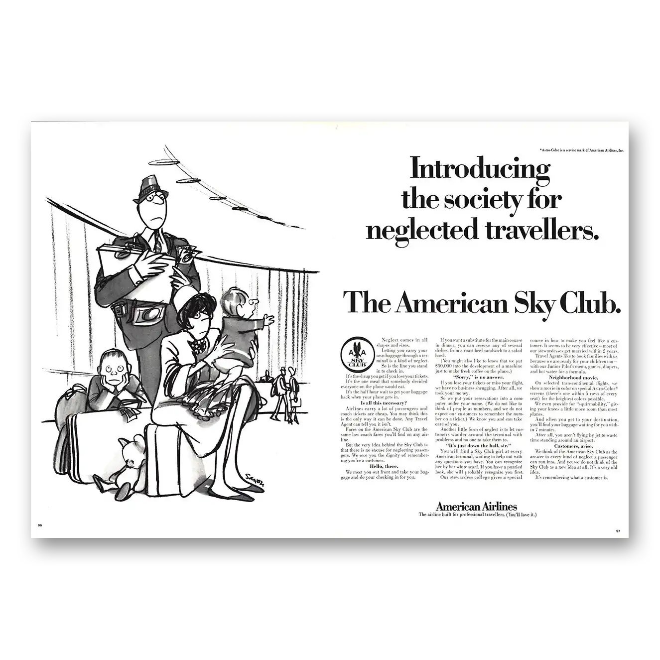 1967 American Airlines Print Ad | Neglected