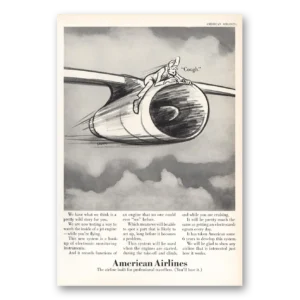 1967 American Airlines Print Ad | Cough