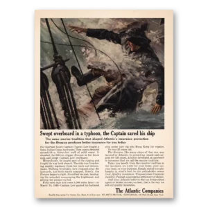 1967 Atlantic Companies Print Ad | Swept Overboard