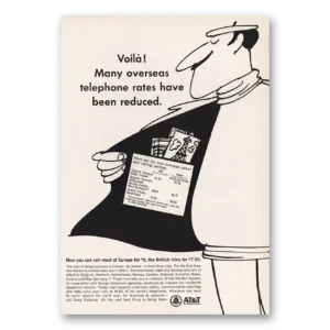 1967 AT&T Print Ad | Voila Overseas Telephone