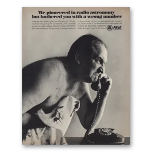 1967 AT&T Print Ad | Pioneered Radio Astronomy