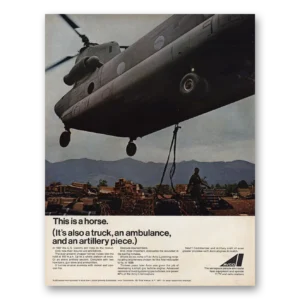 1967 Avco Print Ad | Horse Truck Ambulance