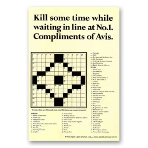 1967 Avis Rent a Car Print Ad | Kill Some Time