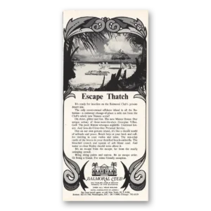 1967 Balmoral Club Print Ad | Escape Thatch