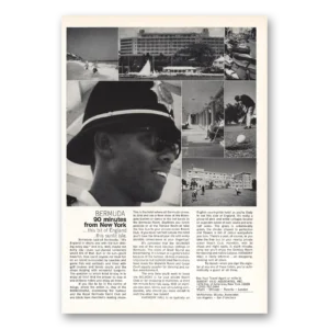 1967 Bermuda Print Ad | 90 Minutes From New York