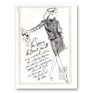 1967 Bonwit Teller Print Ad | Sleeveless Skimmer