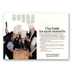 1967 Braniff International Airways Print Ad | Mens Stomachs