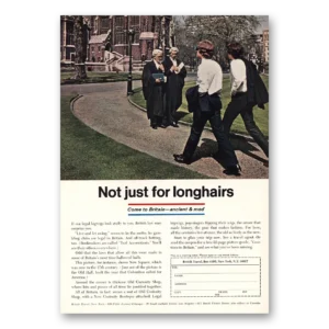 1967 British Travel Print Ad | Longhairs
