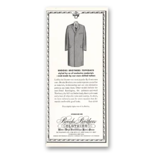 1967 Brooks Brothers Print Ad | Topcoats Skilled Tailors