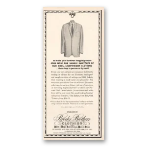 1967 Brooks Brothers Print Ad | Sample Swatches
