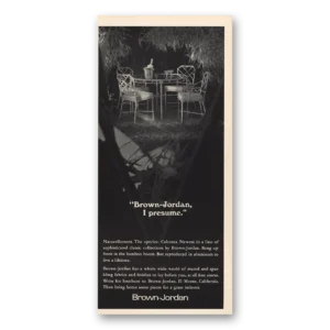 1967 Brown Jordan Furniture Print Ad | I Presume
